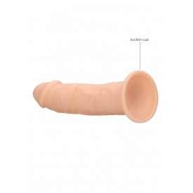 Телесный фаллоимитатор без мошонки Silicone Dildo Without Balls - 15,3 см.