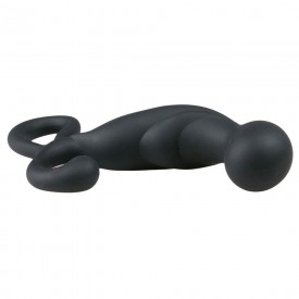 Черный стимулятор простаты Prostate Massager - 14 см.